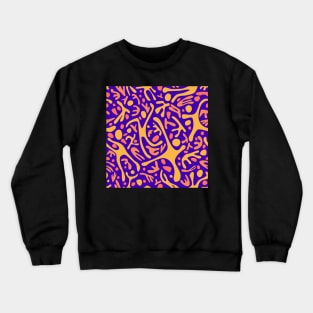 Run, Jump, Play Original on Purple Crewneck Sweatshirt